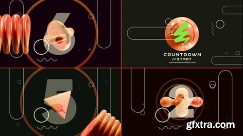 Videohive Abstract Object Countdown 54294466