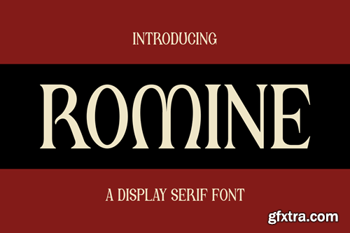 Romine - Serif Display Font AXWR546