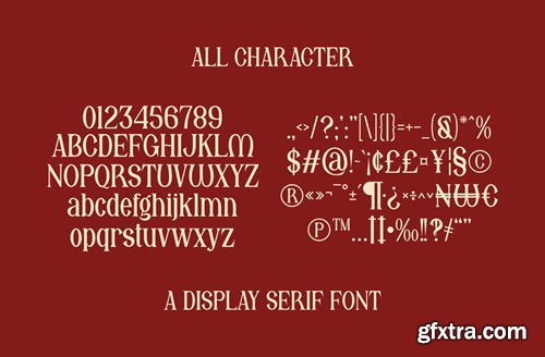 Romine - Serif Display Font AXWR546