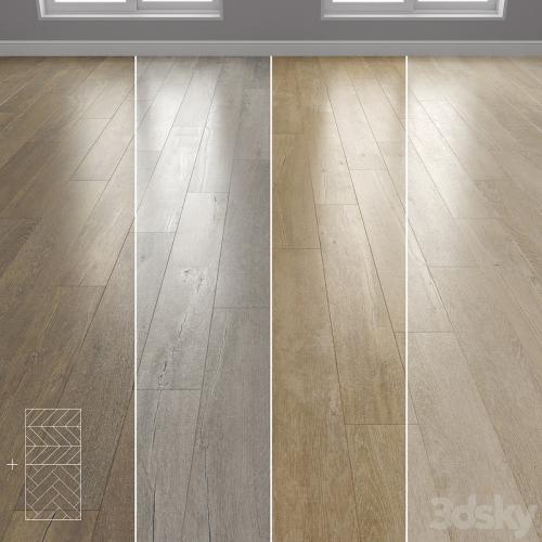 Parquet 4 colors Linear, herringbone, chevron setquad4