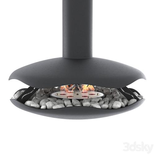 Animated bio-fireplace Perola