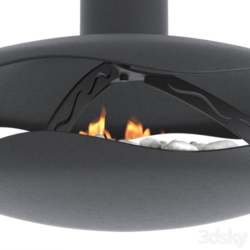 Animated bio-fireplace Perola