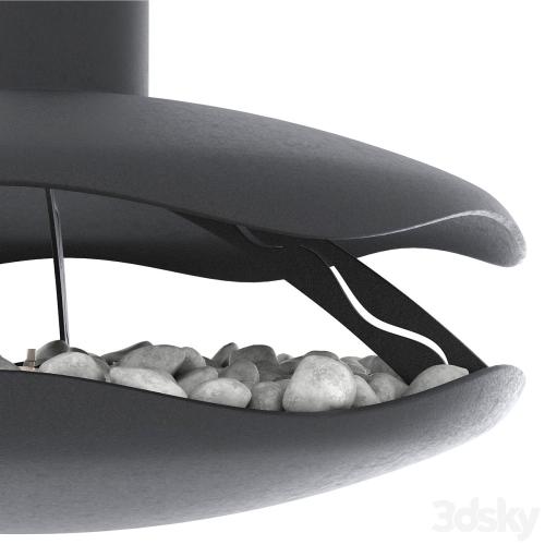 Animated bio-fireplace Perola