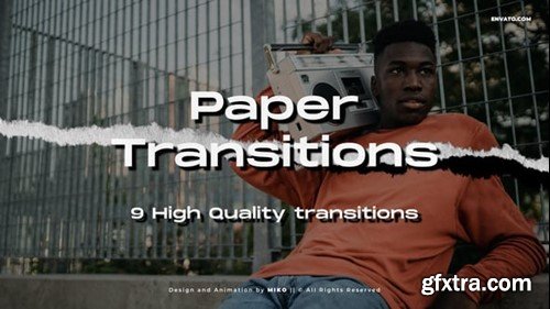 Videohive Paper Transitions 54300039