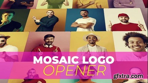 Videohive Mosaic Logo Opener 54301693