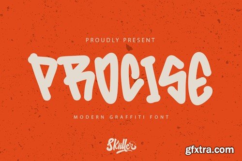 Procise - Graffiti Font XET95BE