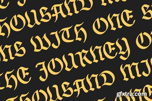 Brook - Blackletter Font XRYKHWC