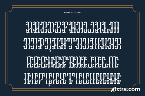 Actions American - Vintage & Artdeco Font 6278ZCK