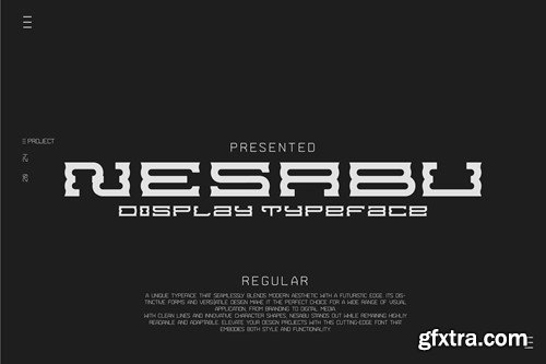 Nesabu - Display Typeface LRN55ZA