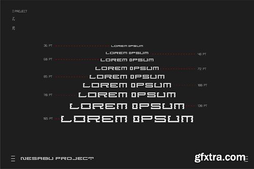 Nesabu - Display Typeface LRN55ZA