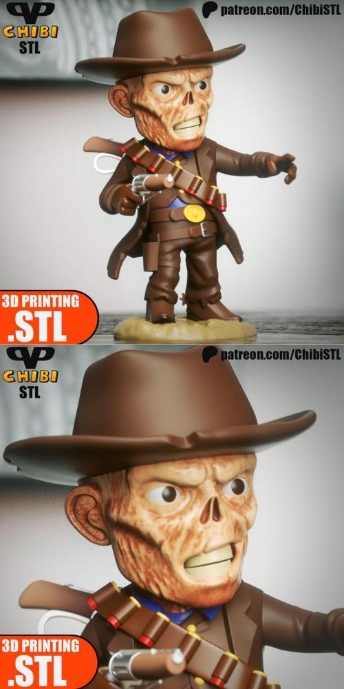 Ghoul Walton Goggins Chibi – 3D Print Model STL