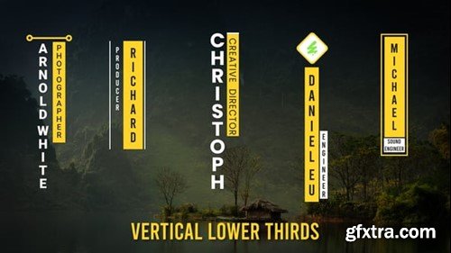 Videohive Vertical Lower Thirds 54183103