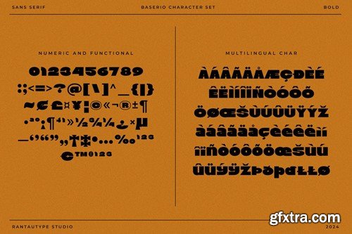 Baserio Bold Vintage Sans Font JE8RA29