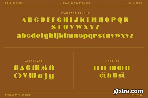 Mionar Vintage Bold Sans Font DDTCLCF