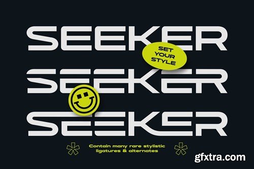 Seeker - Wide Sporty Branding Font CQDVGBU