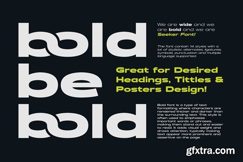 Seeker - Wide Sporty Branding Font CQDVGBU