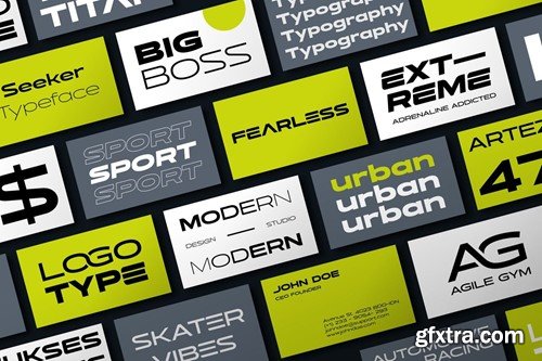 Seeker - Wide Sporty Branding Font CQDVGBU