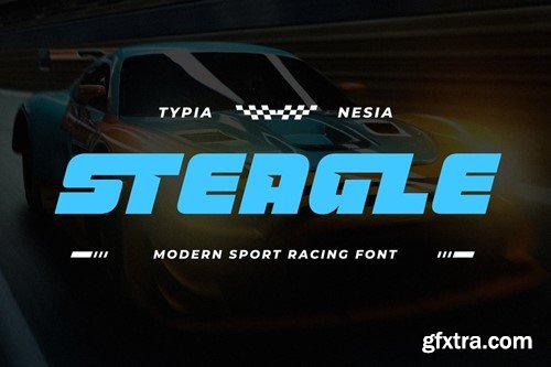 Steagle - Modern Sport Racing Game Font HE9FRDK