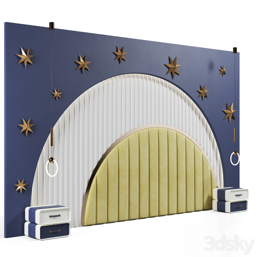 Headboard in nursery 01