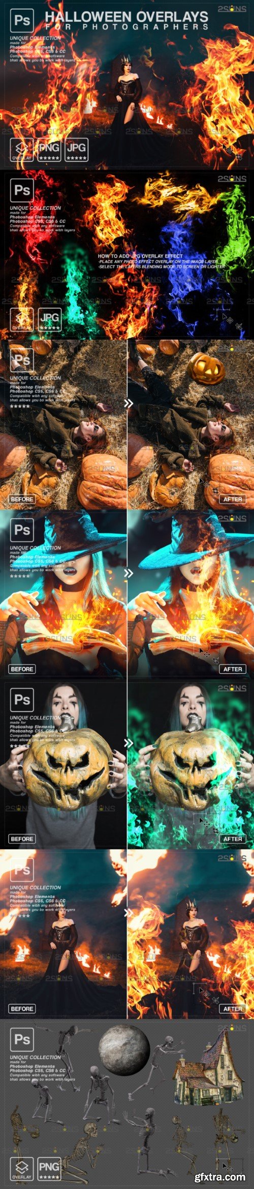 Photoshop Fire Overlay Halloween