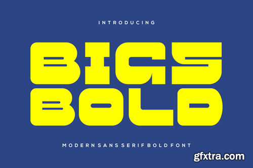 Bigs Bold - Modern Sans Serif Bold Font K4EEAU5