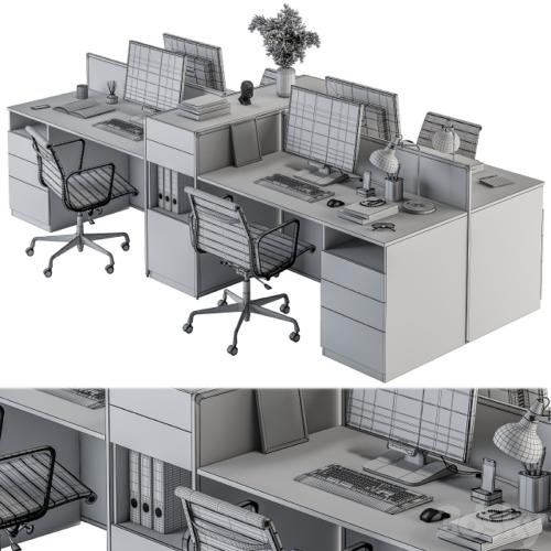 Office Furniture - employee Set 22