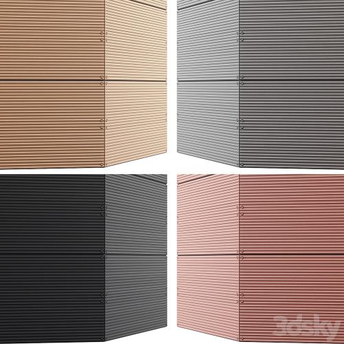 Facade Panel Linea EQUITONE | 10 Color | PBR | Seamless | 4K