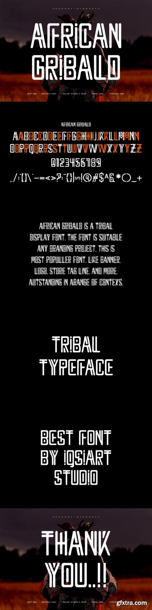 African Gribald Font