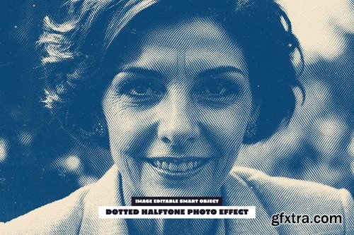 Dotted Halftone Photo Effect 5Z7B4P6