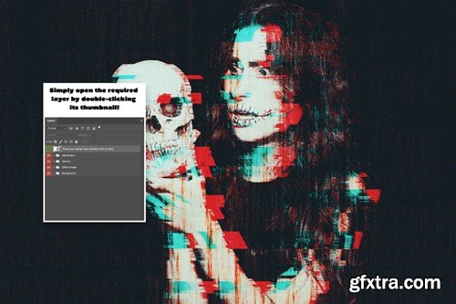 Horror Glitch Photo Effect APNF8XE