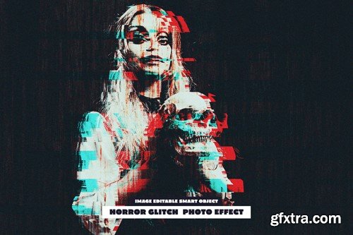 Horror Glitch Photo Effect APNF8XE