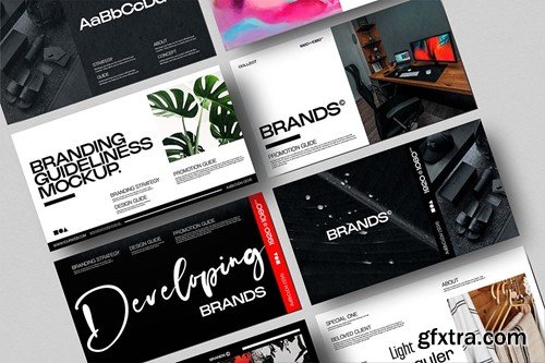 Brand Guideliness Mockup Set PAYYJTM