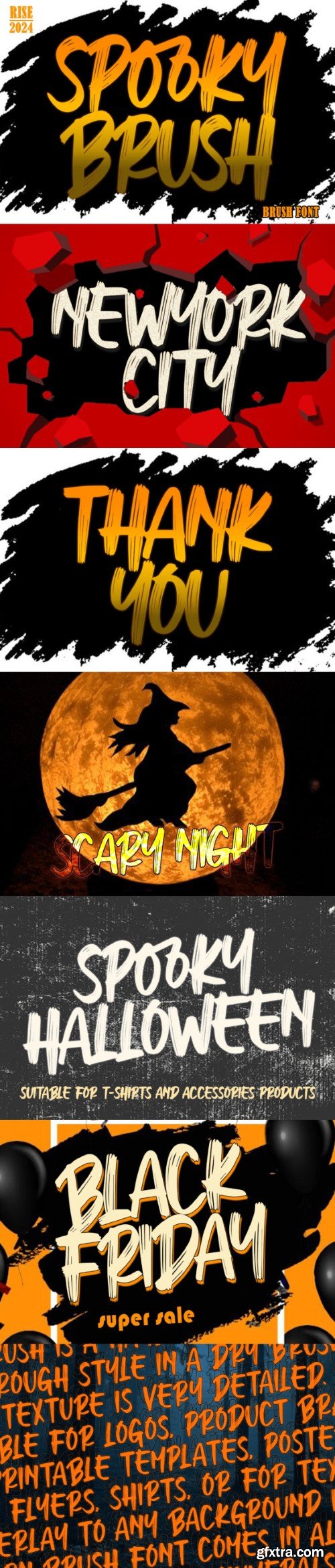 Spooky Brush Font