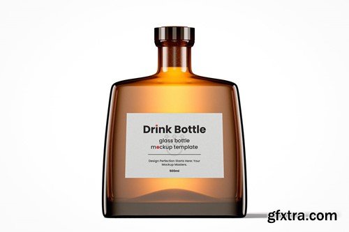 Modern Flat Drink Bottle Mockup Pack 4GNW36L