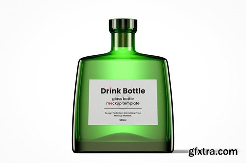 Modern Flat Drink Bottle Mockup Pack 4GNW36L