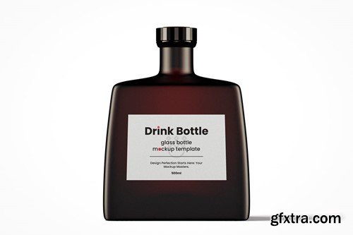 Modern Flat Drink Bottle Mockup Pack 4GNW36L