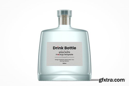 Modern Flat Drink Bottle Mockup Pack 4GNW36L