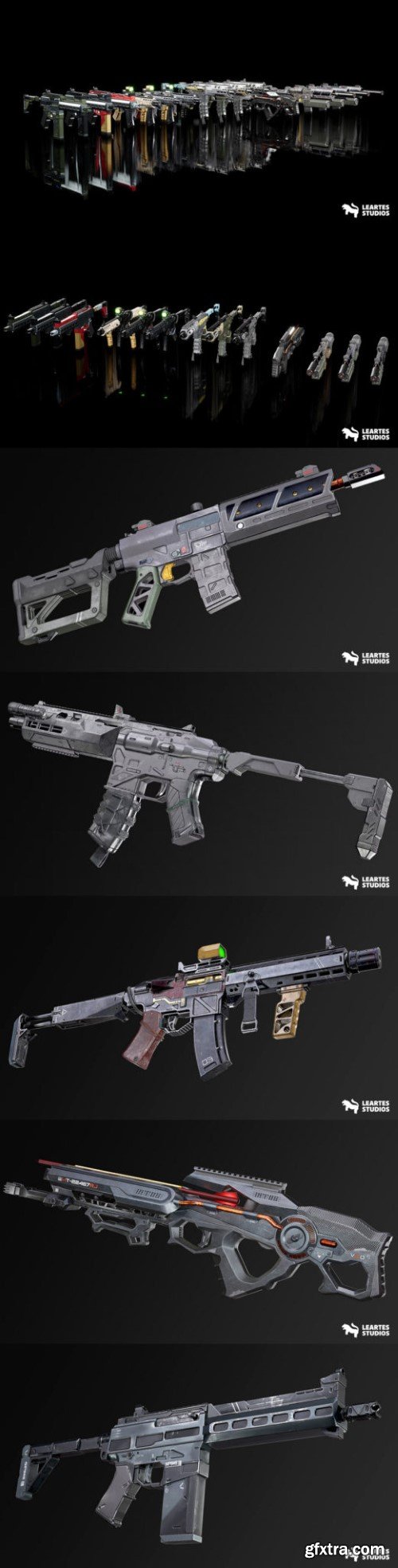 Cyberpunk Assault Rifles