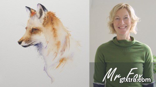 Mr Fox 2024. A Free-Flow Watercolour Masterclass with Jane Davies