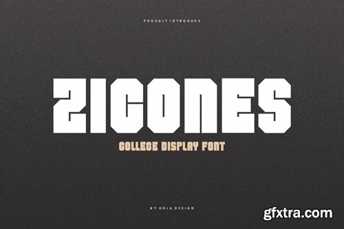 Zicones - College Display Font DNWN8N6