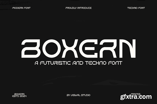 Boxern - Modern Techno Font X74U792