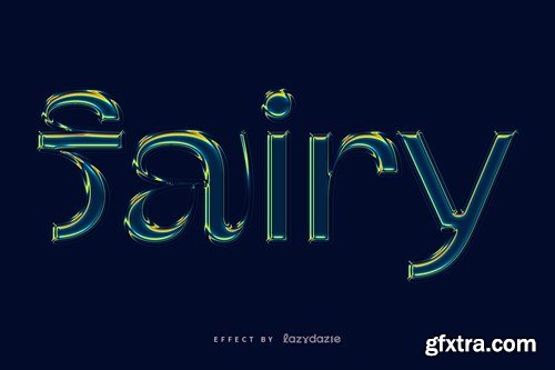 3D Holographic Chrome PSD Text Effect C4GNYJV