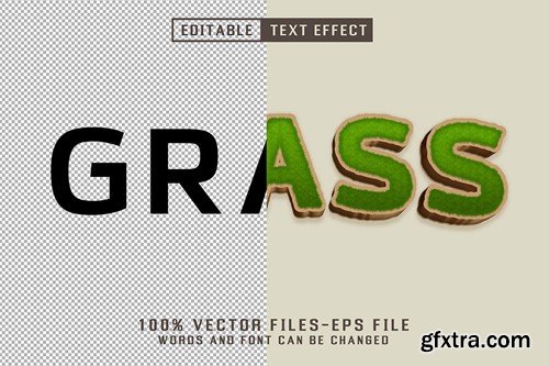 Grass Editable Text Effect CMV46NG