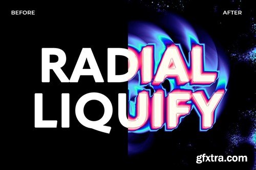 Radial Liquify Text Effect RYZFKVH