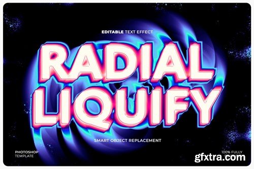 Radial Liquify Text Effect RYZFKVH