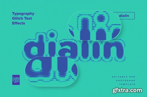 Typography Glitch Text Effects 67PGDGL