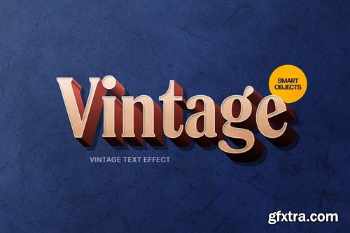 3D Vintage Text Effect DLSQDHV