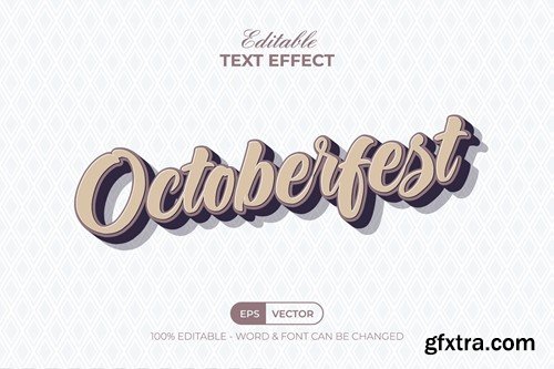 Octoberfest Text Effect 3D Style XP8KRRE