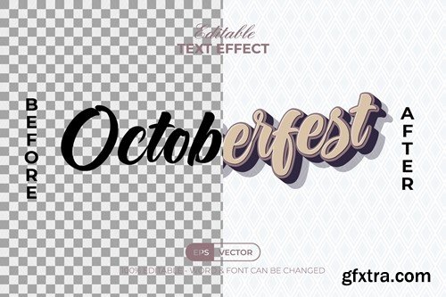 Octoberfest Text Effect 3D Style XP8KRRE