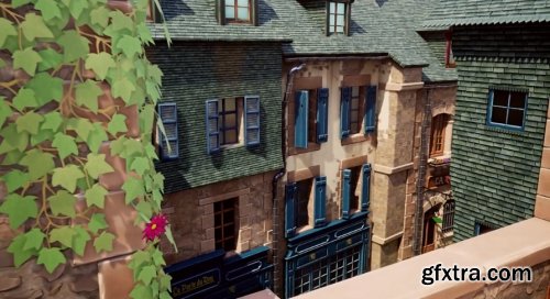 UnrealEngine - Stylized Town (Town, Stylized Town, Medieval Town, Fantasy Town)